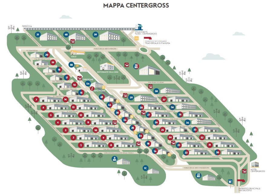 mappa centergross